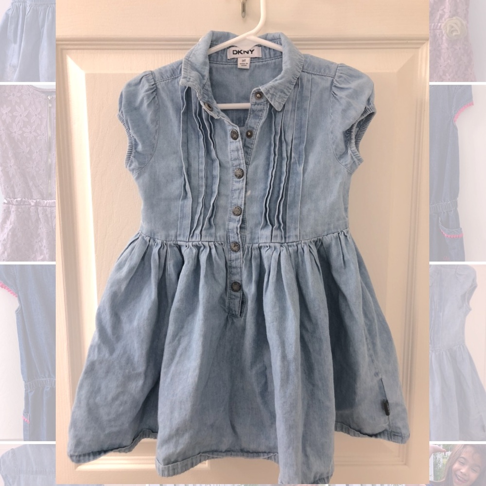 DKNY denim girls dress 3T
